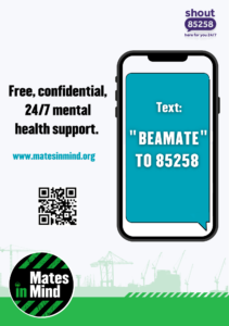 Text BEAMATE to 85258