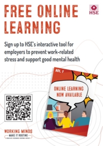 Free online learning poster to prevent stress and support good mental health