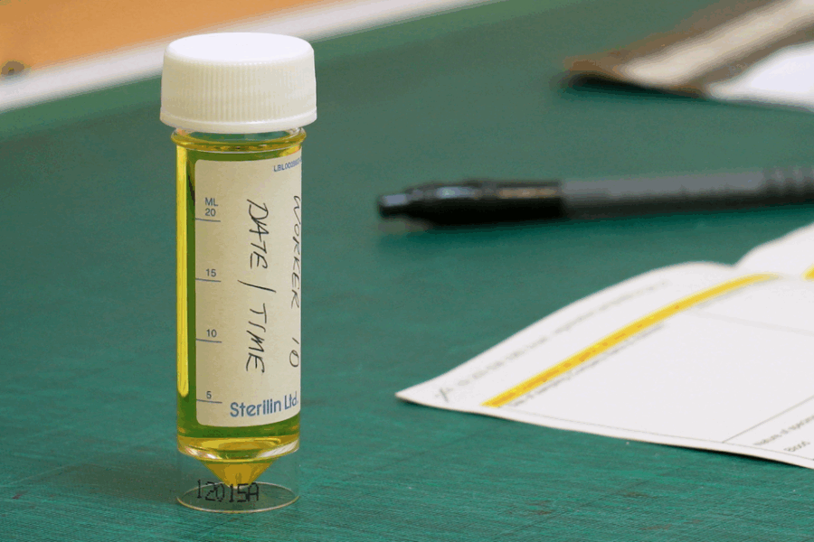 Urine sample bottle for Biological Monitoring Isocyanates Test